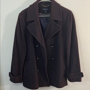 Lands' End Women's Dark Eggplant Peacoat